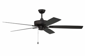 Outdoor Super Pro 60" Ceiling Fan in Flat Black outdoor fans store with multiple collections