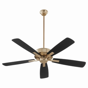 Ovation 52" Ceiling Fan Aged Brass portable medium fans with handle design