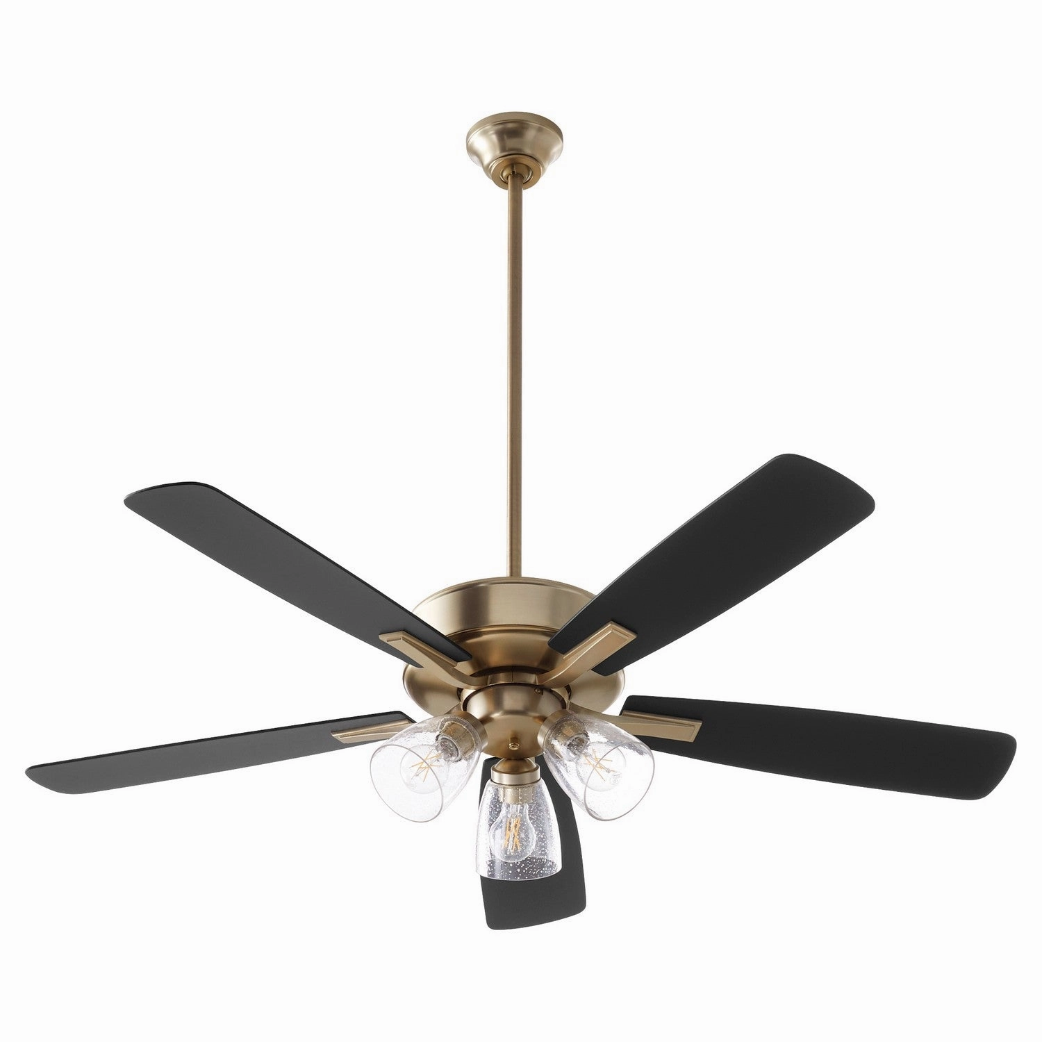 Ovation 52"Ceiling Fan Aged Brass oscillating medium fans with strong airflow