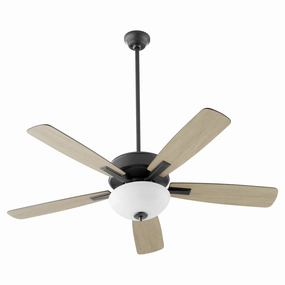 Ovation 52"Ceiling Fan Matte Black lightweight fans for moving around easily