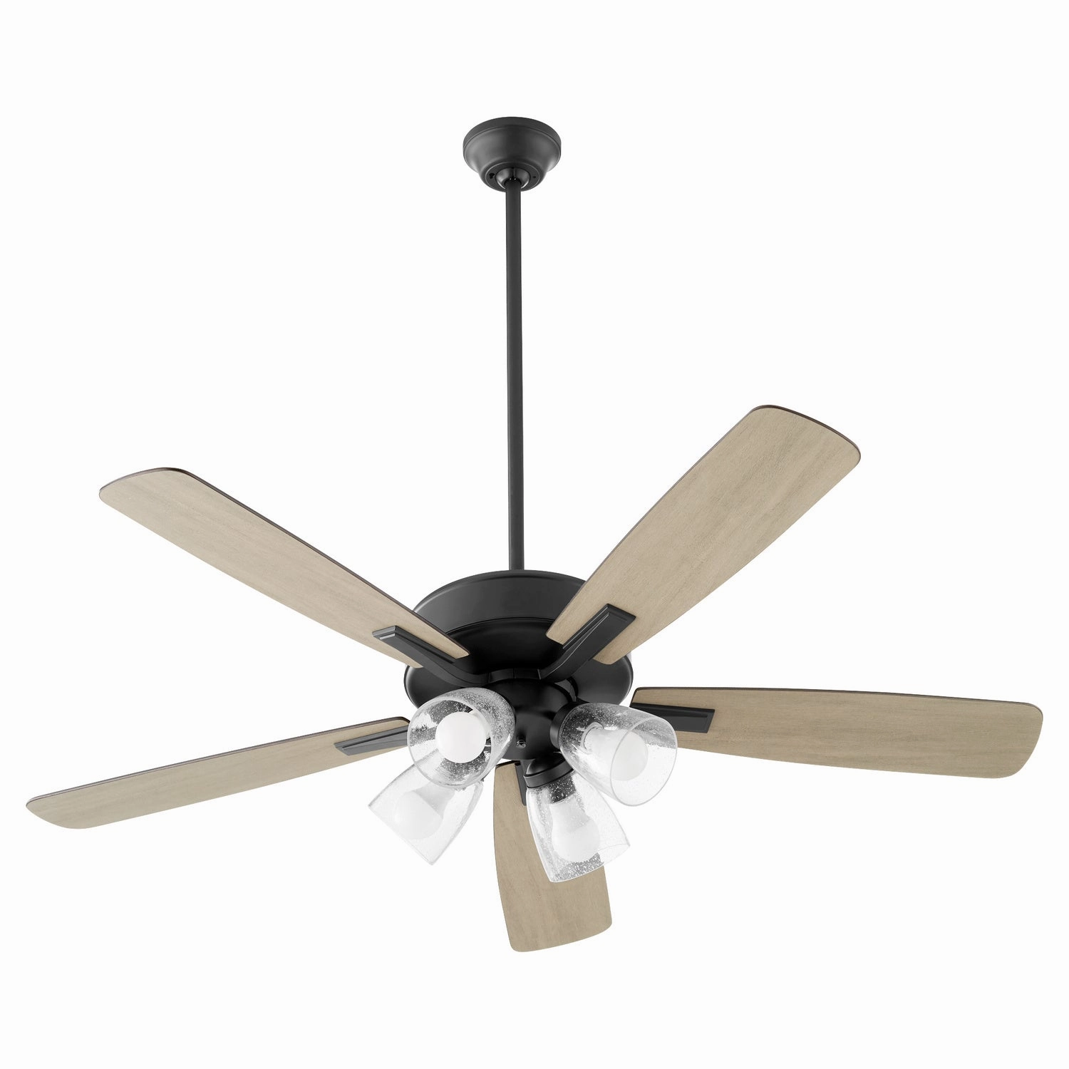 Ovation 52"Ceiling Fan Matte Black oscillating electric fans for full room circulation