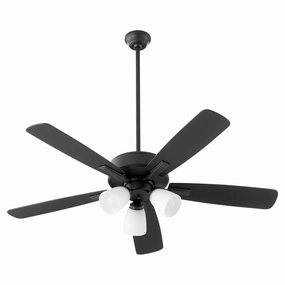 Ovation 52"Ceiling Fan Matte Black cool breeze fans for quiet operation