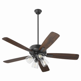 Ovation 52"Ceiling Fan Matte Black modern electric fans for minimalist decor
