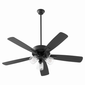 Ovation 52"Ceiling Fan Matte Black modern medium fans for everyday cooling
