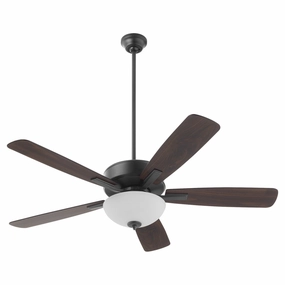 Ovation 52"Ceiling Fan Matte Black home fans with built-in timer settings