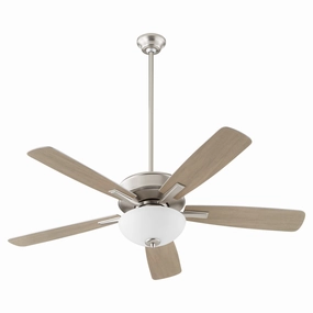 Ovation 52"Ceiling Fan Satin Nickel compact medium fans for desks and counters