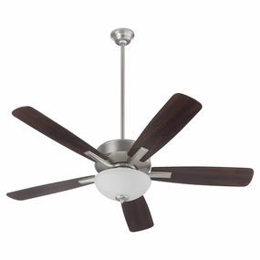 Ovation 52"Ceiling Fan Satin Nickel medium electric fans for multi-room use