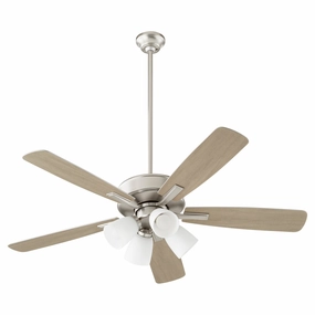 Ovation 52"Ceiling Fan Satin Nickel portable electric fans for dorm rooms