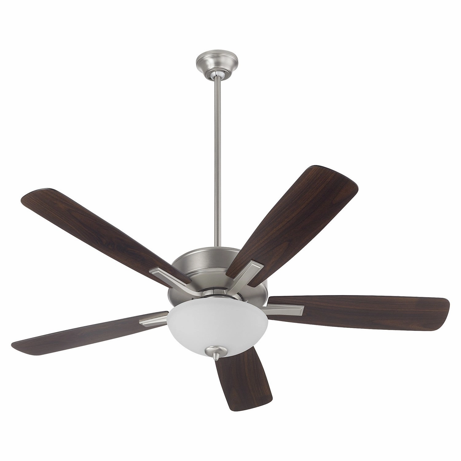 Ovation 52"Ceiling Fan Satin Nickel medium electric fans for multi-room use