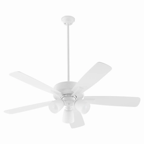 Ovation 52"Ceiling Fan Studio White compact medium fans for desks and counters