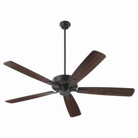 Ovation 60" Ceiling Fan Matte Black energy-efficient medium fans with remote