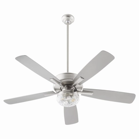 Ovation Patio 52"Patio Fan Satin Nickel outdoor exterior fans for patio cooling