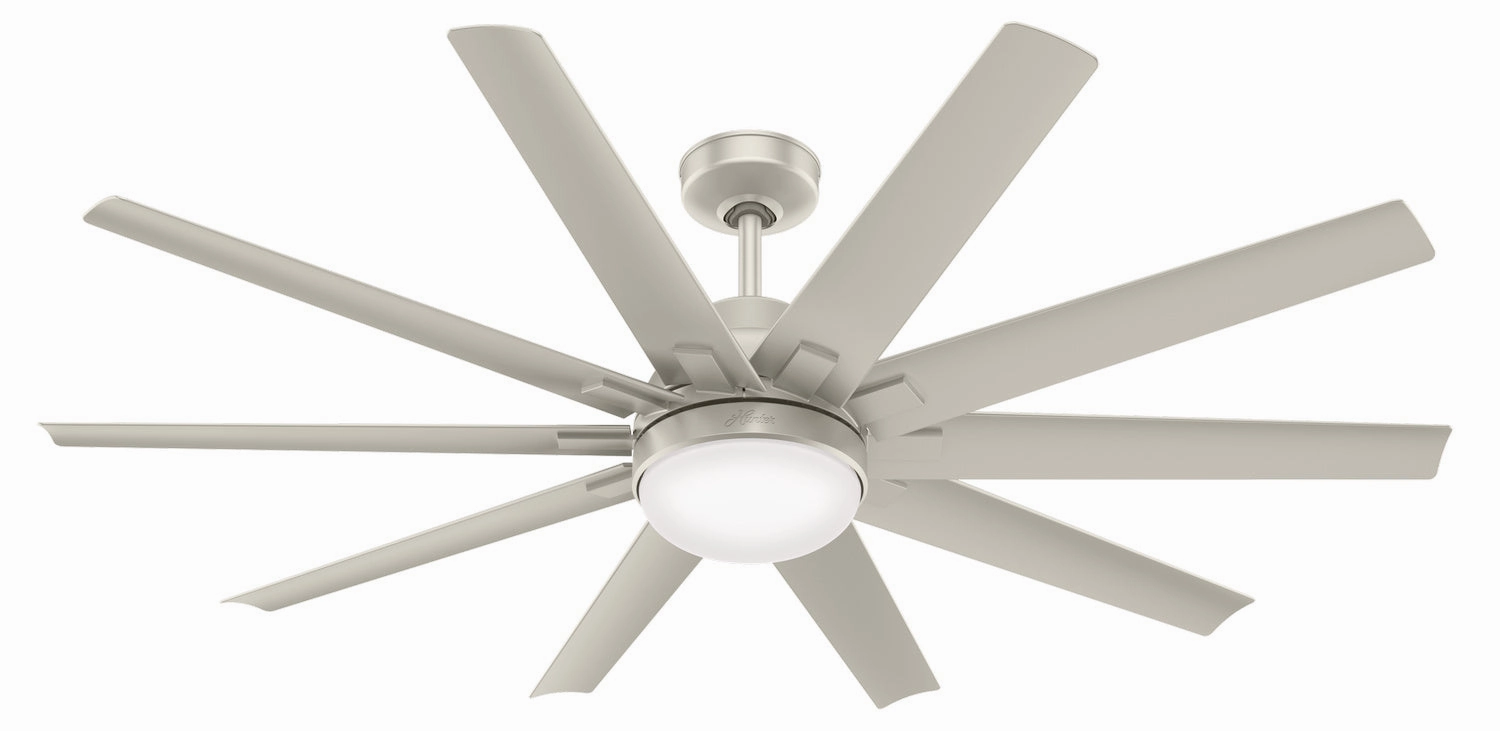 Overton 60"Ceiling Fan Matte Nickel portable medium fans with handle design