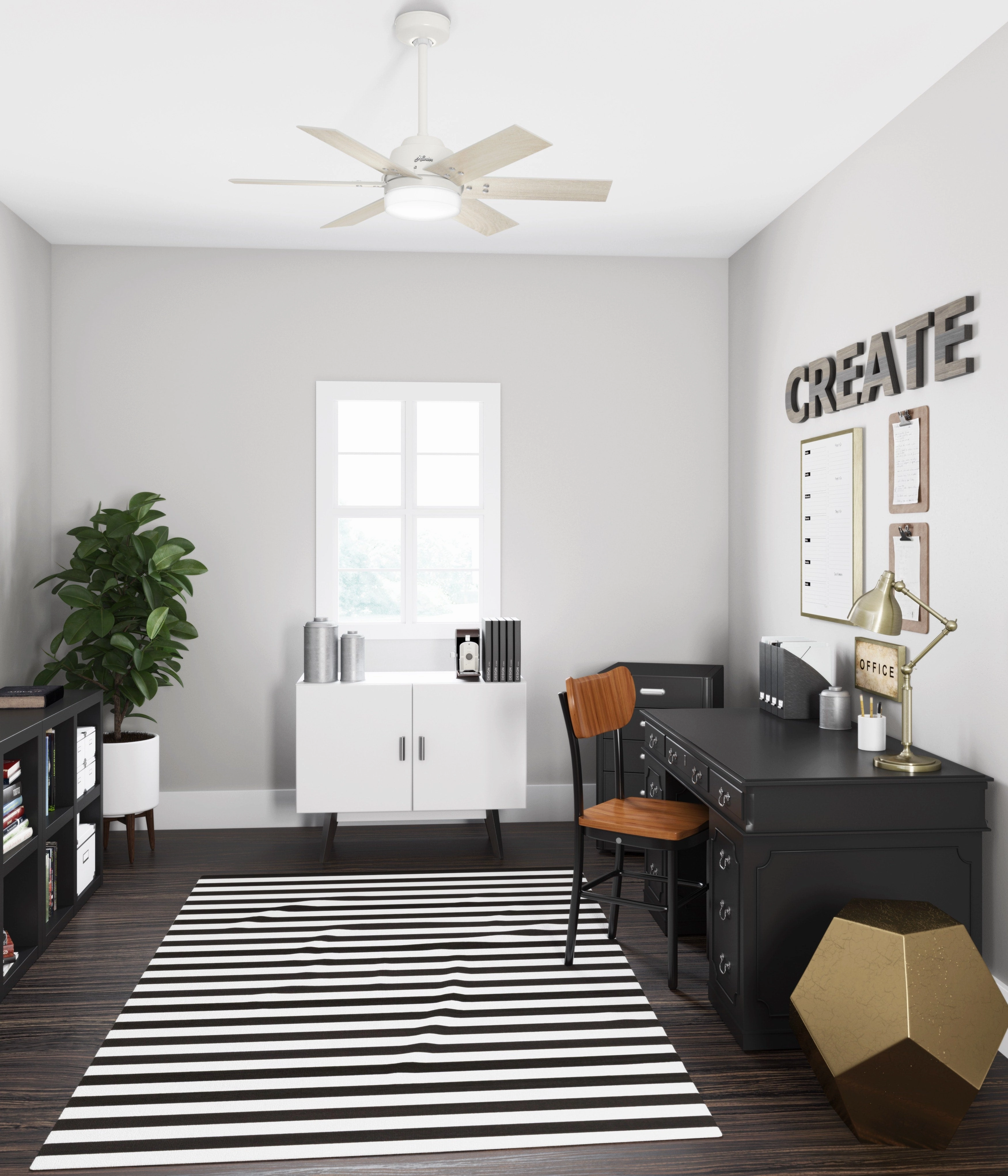 Pacer 44"Ceiling Fan Fresh White