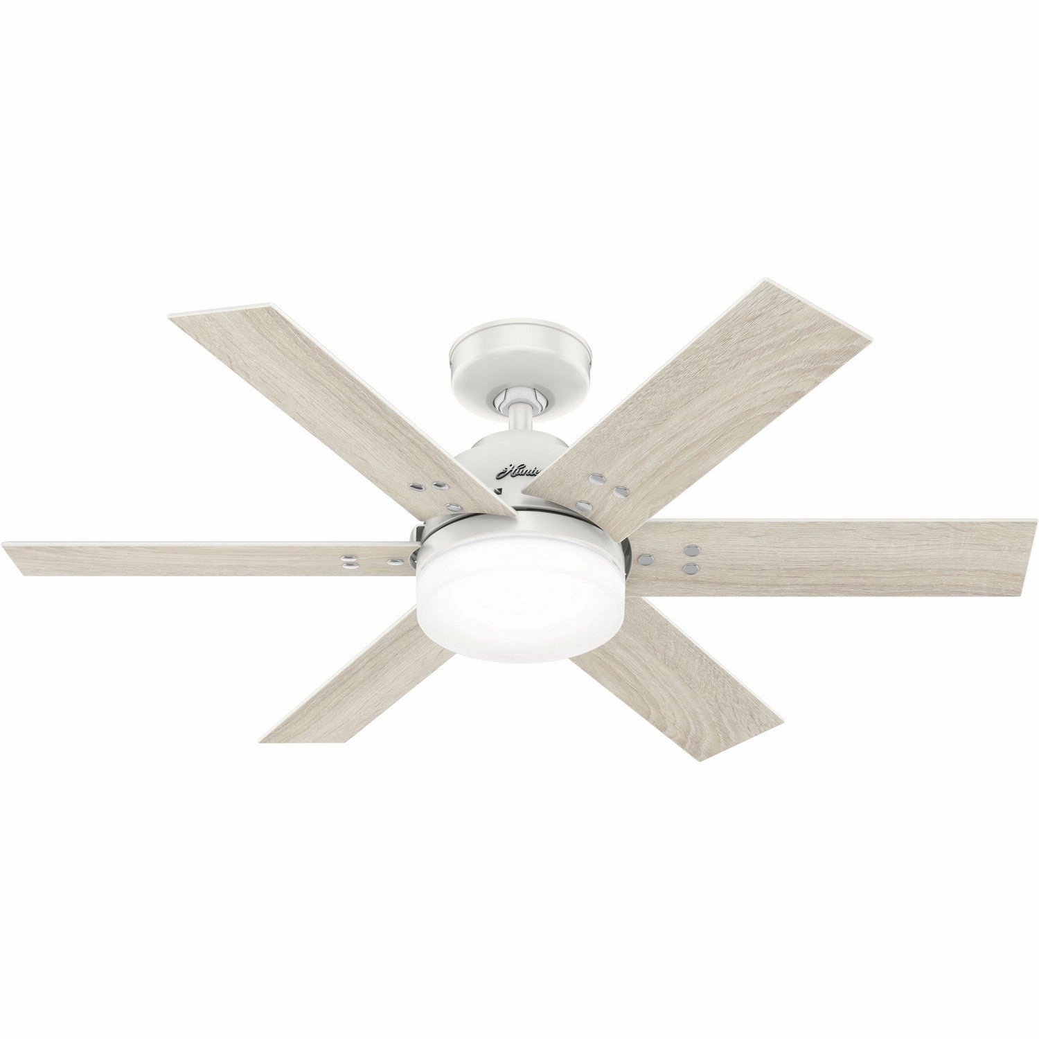 Pacer 44"Ceiling Fan Fresh White quiet small fans for desk or nightstand