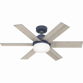 Pacer 44"Ceiling Fan Indigo Blue quiet small fans for desk or nightstand