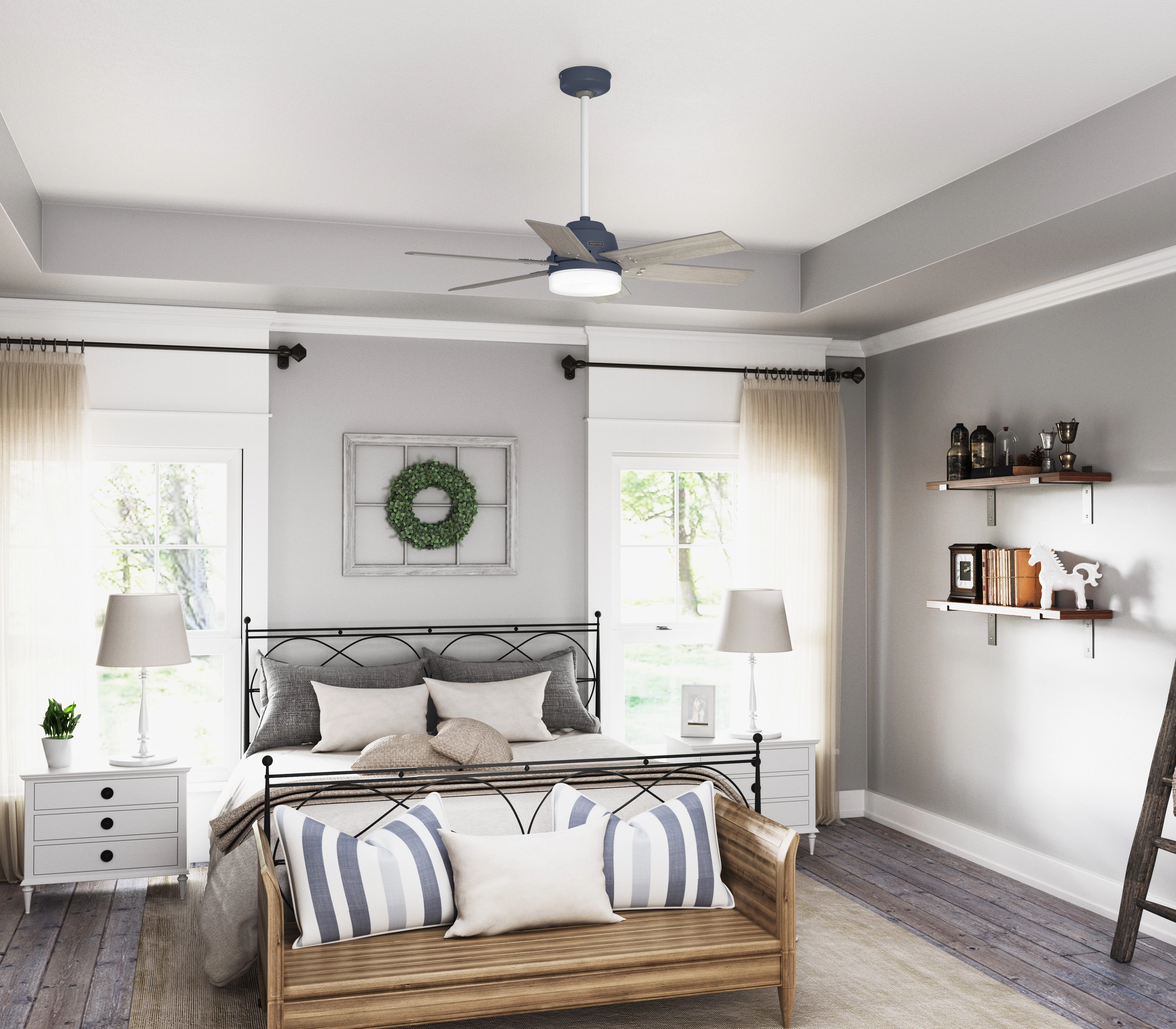 Pacer 44"Ceiling Fan Indigo Blue