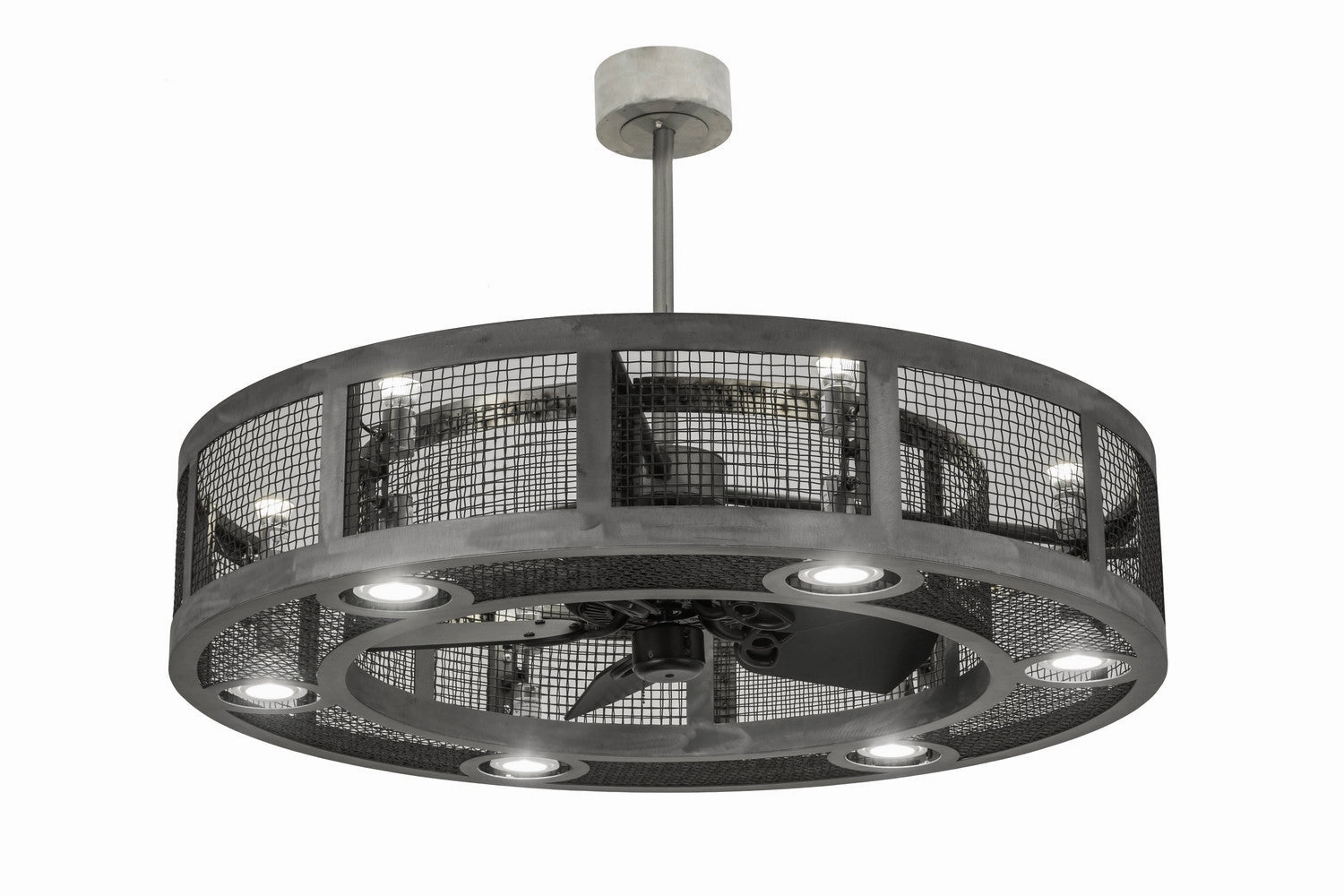 Paloma Golpe 12 Light Chandel-Air quiet small fans for desk or nightstand