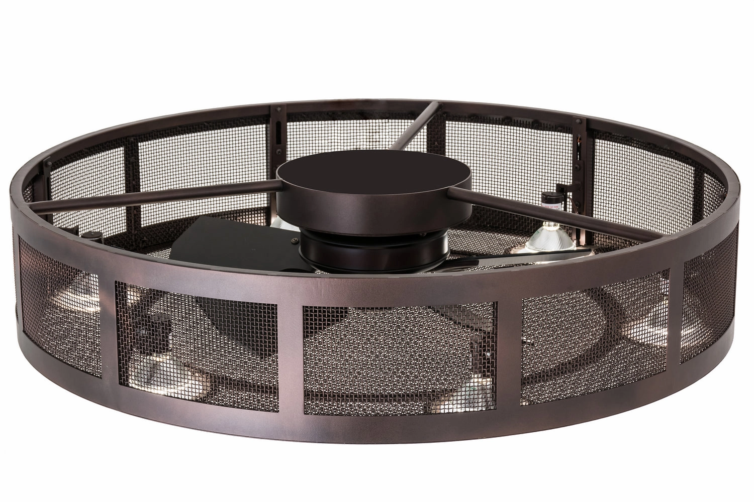 Paloma Golpe Six Light Chandel-Air quiet small fans for desk or nightstand