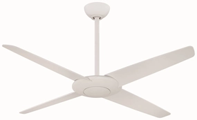 Pan Cake DC 52" Ceiling Fan in Flat White Modern ceiling fan for home cooling