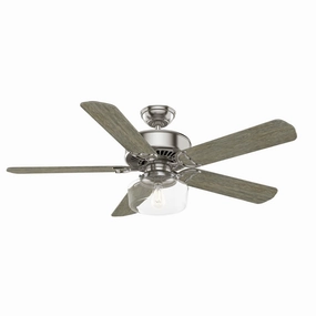 Panama 54"Ceiling Fan Brushed Nickel oscillating medium fans with strong airflow