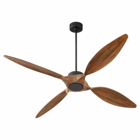Papillon 66"Ceiling Fan Matte Black portable medium fans with handle design