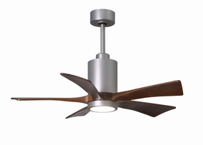 Patricia 42"Ceiling Fan Brushed Nickel quiet small fans for desk or nightstand