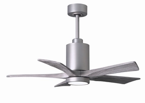 Patricia 42"Ceiling Fan Brushed Nickel home fans with built-in timer settings