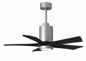 Patricia 42"Ceiling Fan Brushed Nickel quiet small fans for desk or nightstand