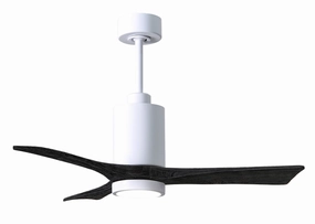 Patricia 42"Ceiling Fan Gloss White quiet small fans for desk or nightstand