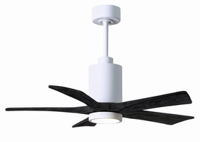 Patricia 42"Ceiling Fan Gloss White sleek design electric fans for modern homes