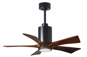 Patricia 42"Ceiling Fan Matte Black quiet small fans for desk or nightstand