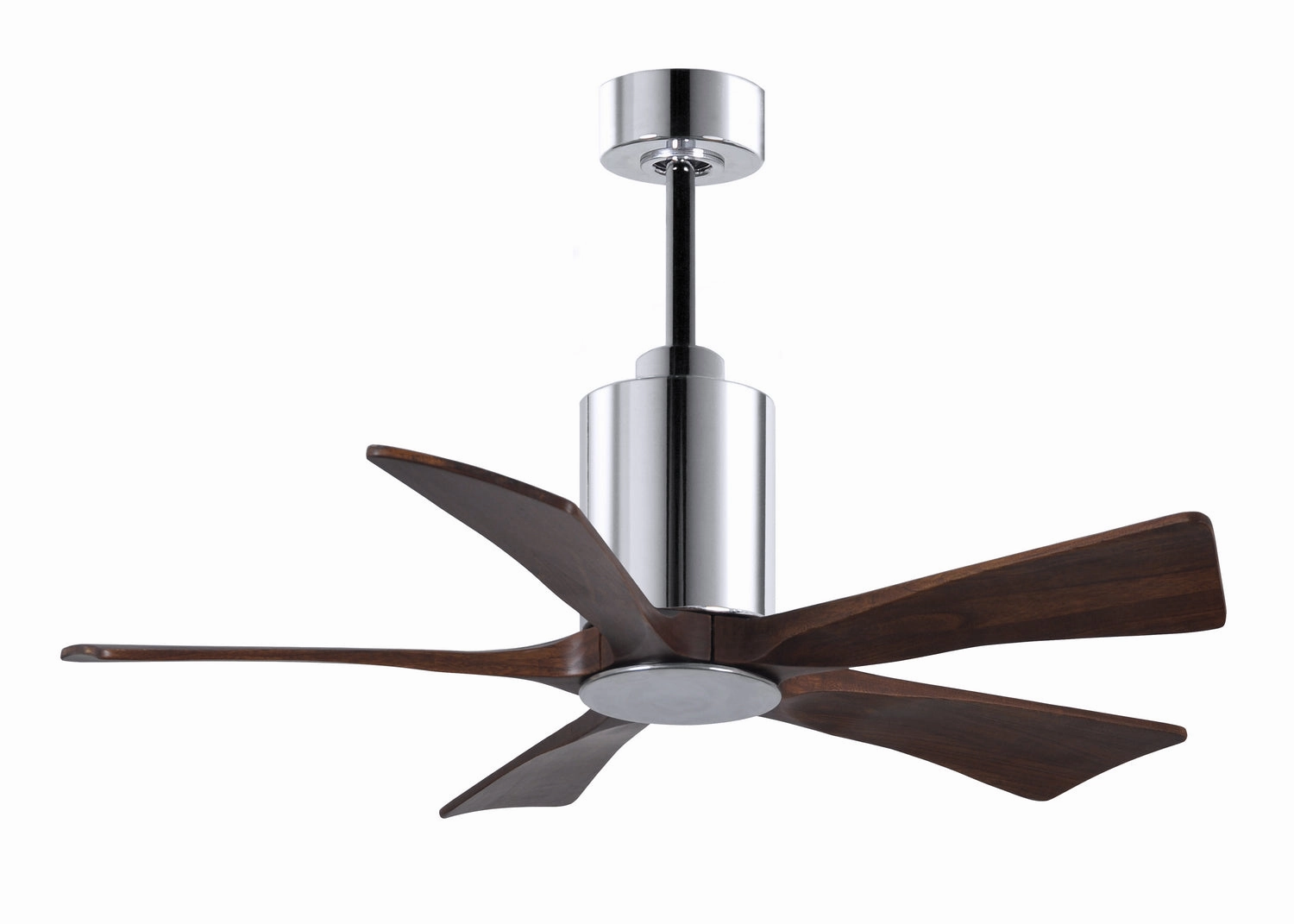 Patricia 42"Ceiling Fan Polished Chrome quiet small fans for desk or nightstand