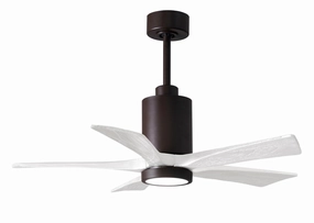Patricia 42"Ceiling Fan Textured Bronze quiet small fans for desk or nightstand