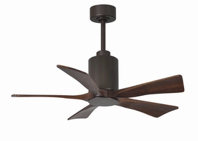 Patricia 42"Ceiling Fan Textured Bronze quiet small fans for desk or nightstand