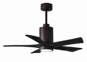 Patricia 42"Ceiling Fan Textured Bronze home fans with built-in timer settings