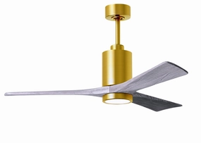 Patricia 52"Ceiling Fan Brushed Brass lightweight fans for moving around easily