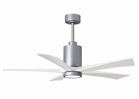 Patricia 52"Ceiling Fan Brushed Nickel compact medium fans for desks and counters