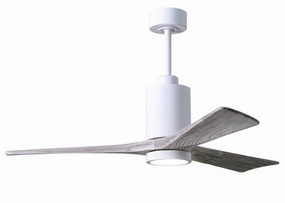 Patricia 52"Ceiling Fan Gloss White quiet medium fans for living room use