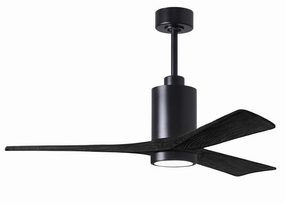 Patricia 52"Ceiling Fan Matte Black oscillating medium fans with strong airflow