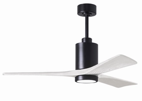 Patricia 52"Ceiling Fan Matte Black compact electric fans for small spaces