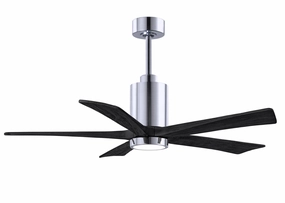 Patricia 52"Ceiling Fan Polished Chrome stylish medium fans for contemporary homes