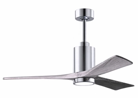 Patricia 52"Ceiling Fan Polished Chrome durable fans for long-lasting performance