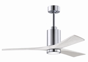 Patricia 52"Ceiling Fan Polished Chrome compact medium fans for desks and counters
