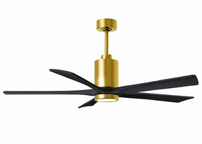 Patricia 60"Ceiling Fan Brushed Brass reliable fans for apartment and office