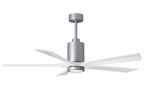 Patricia 60"Ceiling Fan Brushed Nickel home cooling fans in medium size
