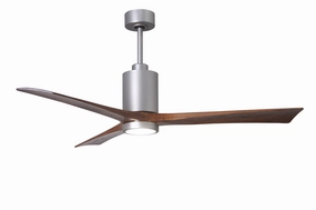 Patricia 60"Ceiling Fan Brushed Nickel indoor electric fans with remote control
