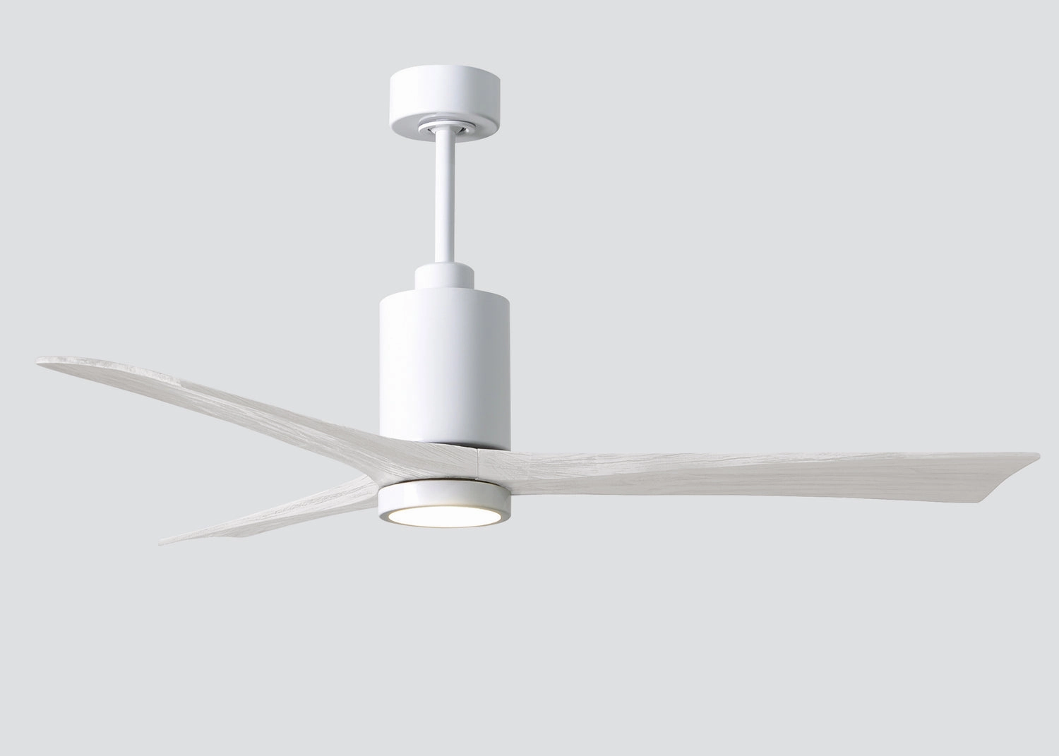Patricia 60"Ceiling Fan Gloss White quiet medium fans for living room use