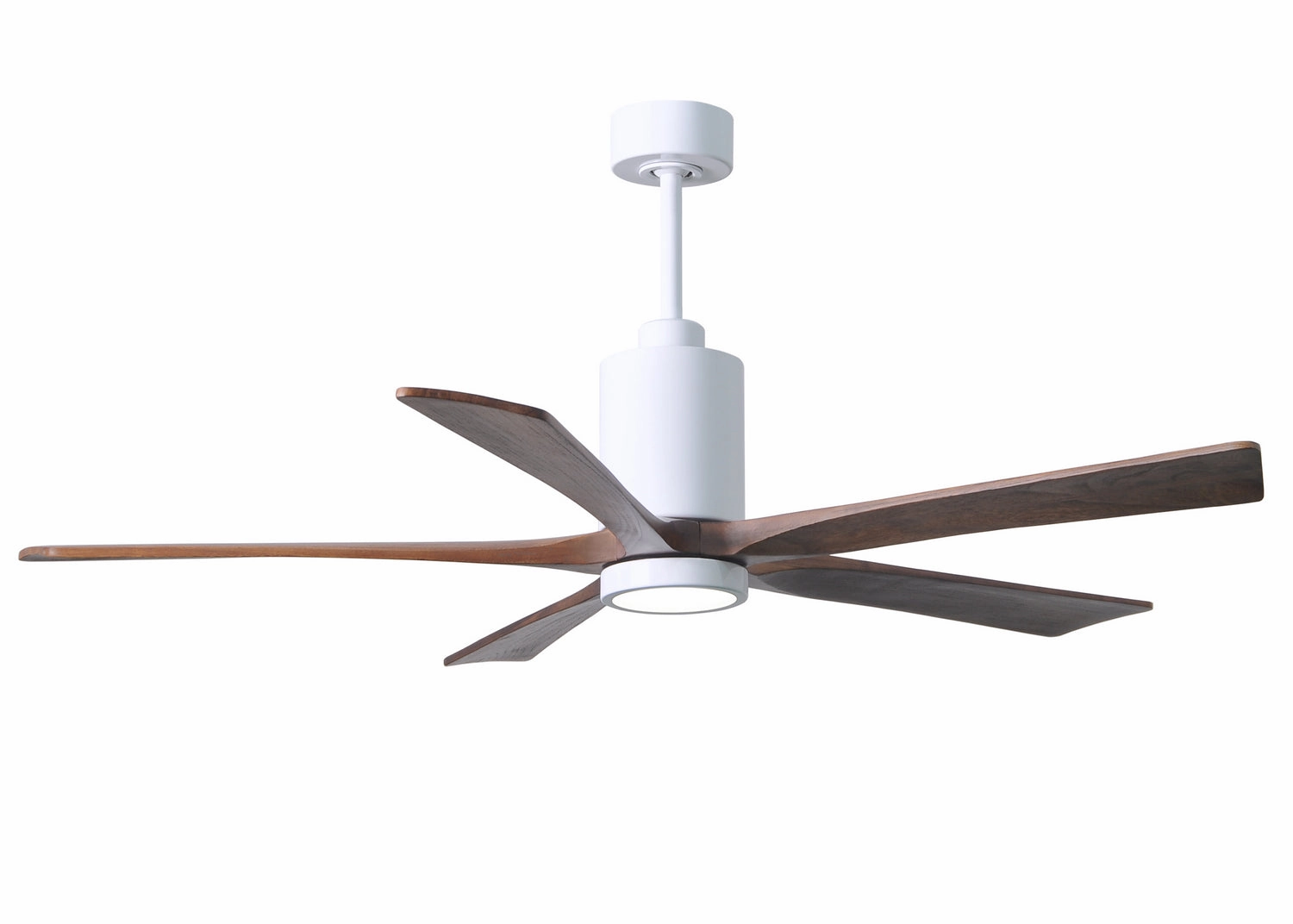 Patricia 60"Ceiling Fan Gloss White quiet medium fans for living room use