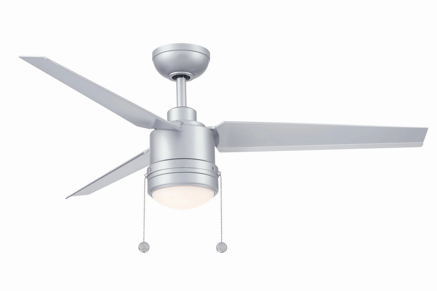 PC/DC L 52"Ceiling Fan Silver outdoor exterior fans for patio cooling